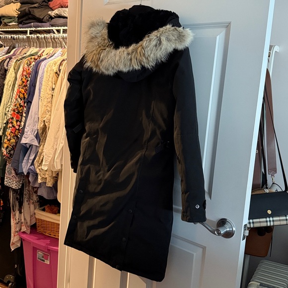 Canada Goose Black Fur Hooded Jacket - Picture 4 of 6